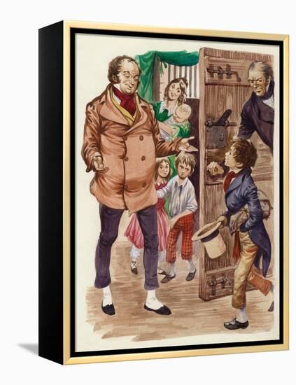 David Copperfield Meets Mr Micawber-Peter Jackson-Framed Premier Image Canvas