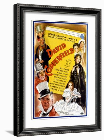 David Copperfield, W.C. Fields, Freddie Bartholomew, 1935-null-Framed Premium Giclee Print