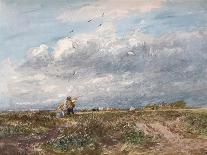 'Flying the Kite', 1852-David Cox the elder-Giclee Print