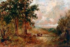 A Warwickshire Lane-David Cox the younger-Giclee Print