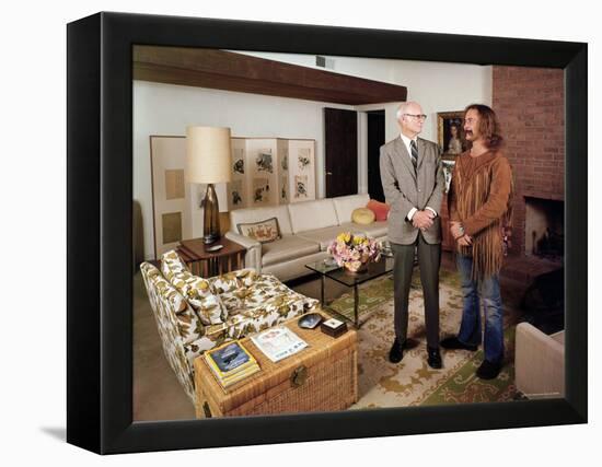David Crosby Standing with Father Floyd in Father's House-John Olson-Framed Premier Image Canvas
