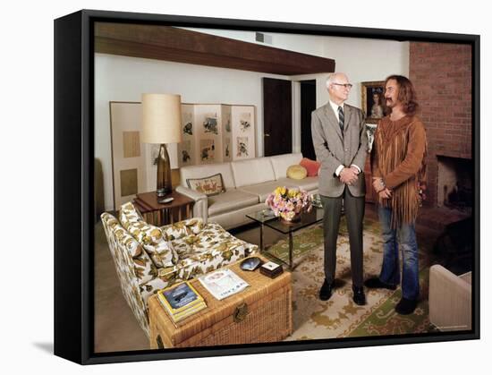 David Crosby Standing with Father Floyd in Father's House-John Olson-Framed Premier Image Canvas