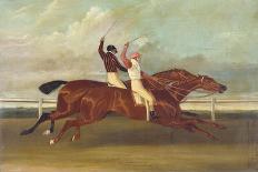 Elis' with J. Day Up: Winner of the St. Ledger, 1836 and 'Bay Middleton' with J. Robinson Up: the…-David Dalby of York-Giclee Print