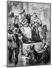 David declaring God 's promise to Solomon - Bible-English School-Mounted Giclee Print