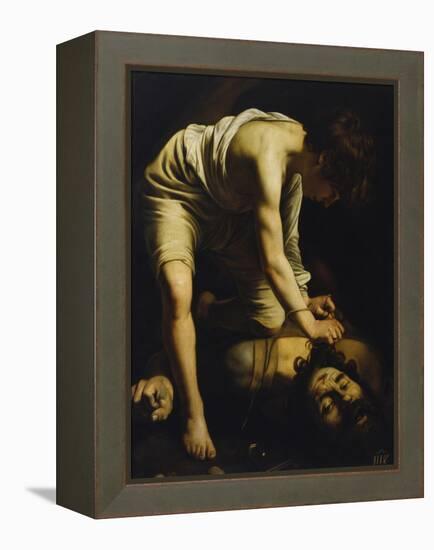 David Defeats Goliath-Caravaggio-Framed Premier Image Canvas