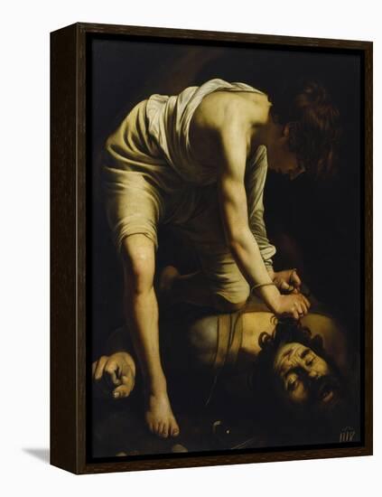 David Defeats Goliath-Caravaggio-Framed Premier Image Canvas