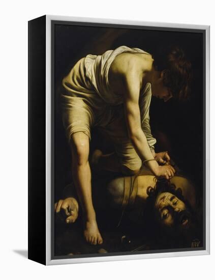 David Defeats Goliath-Caravaggio-Framed Premier Image Canvas