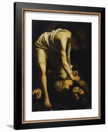 David Defeats Goliath-Caravaggio-Framed Giclee Print