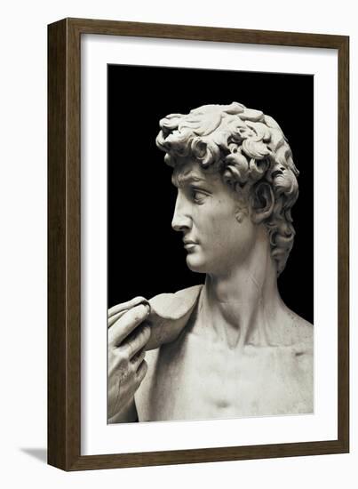 David (detail), 1504 (marble)-Michelangelo Buonarroti-Framed Giclee Print