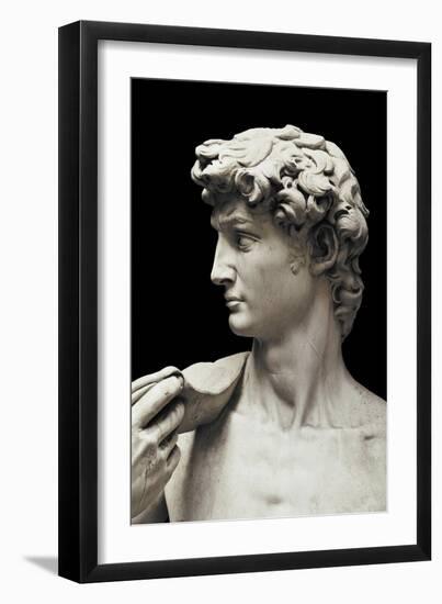 David (detail), 1504 (marble)-Michelangelo Buonarroti-Framed Giclee Print