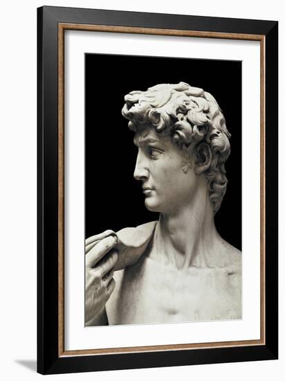 David (detail), 1504 (marble)-Michelangelo Buonarroti-Framed Giclee Print