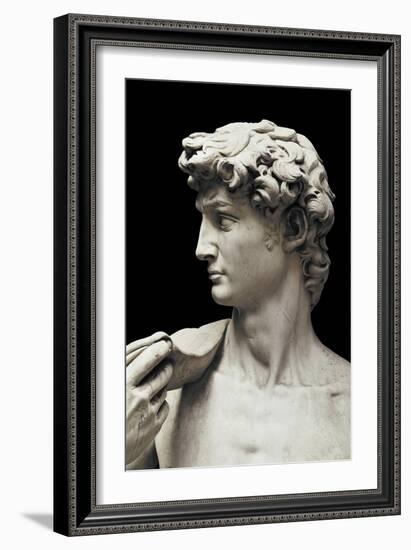 David (detail), 1504 (marble)-Michelangelo Buonarroti-Framed Giclee Print