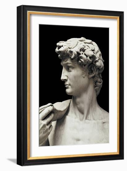 David (detail), 1504 (marble)-Michelangelo Buonarroti-Framed Giclee Print