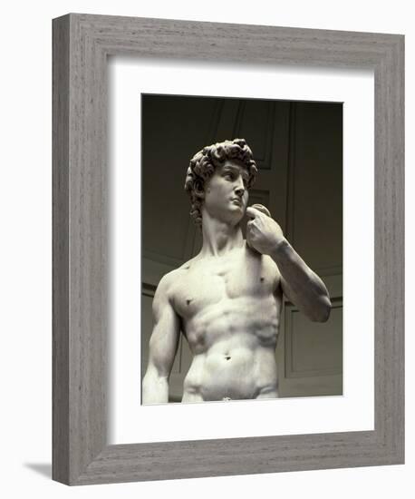 David, Detail-Michelangelo Buonarroti-Framed Giclee Print