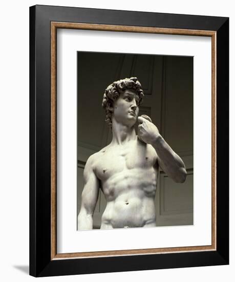 David, Detail-Michelangelo Buonarroti-Framed Giclee Print