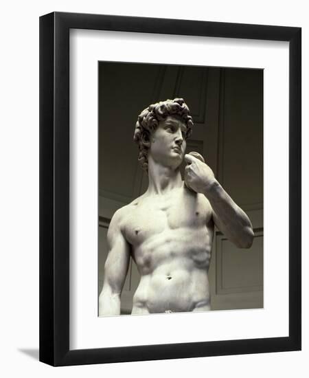 David, Detail-Michelangelo Buonarroti-Framed Giclee Print