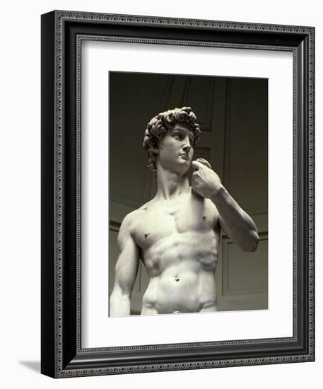 David, Detail-Michelangelo Buonarroti-Framed Giclee Print