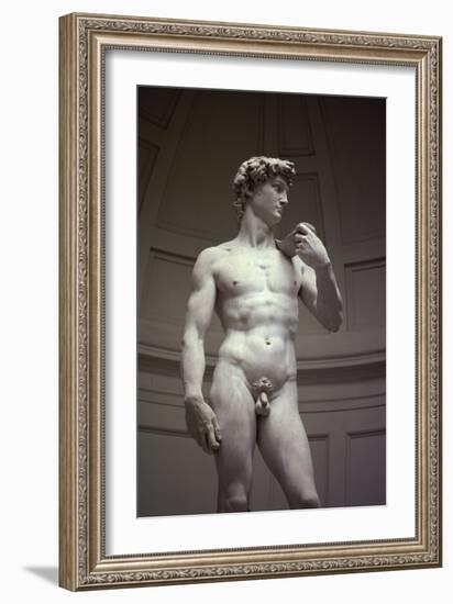 David, Detail-Michelangelo Buonarroti-Framed Giclee Print