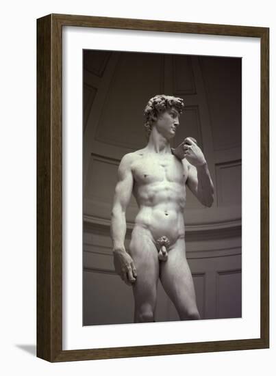 David, Detail-Michelangelo Buonarroti-Framed Giclee Print