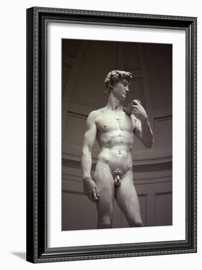 David, Detail-Michelangelo Buonarroti-Framed Giclee Print