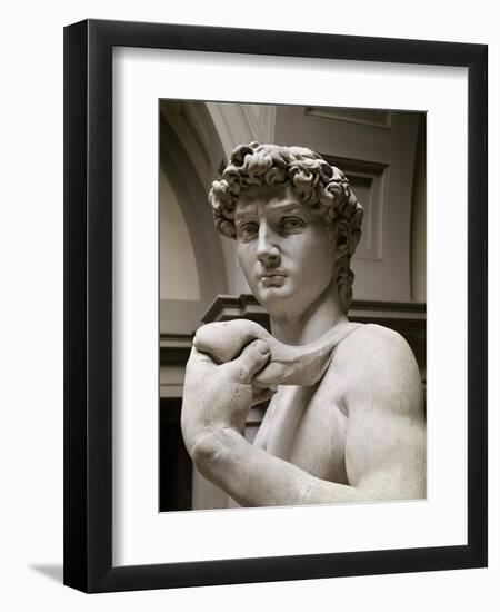 David, Detail-Michelangelo Buonarroti-Framed Giclee Print