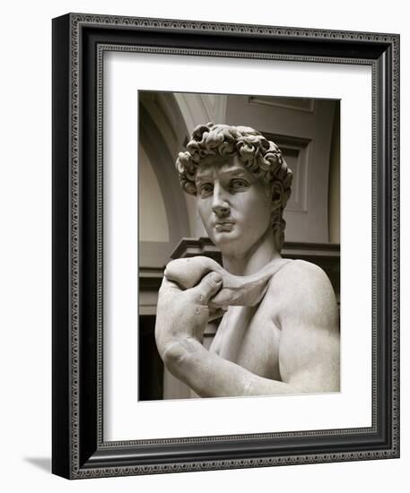 David, Detail-Michelangelo Buonarroti-Framed Giclee Print