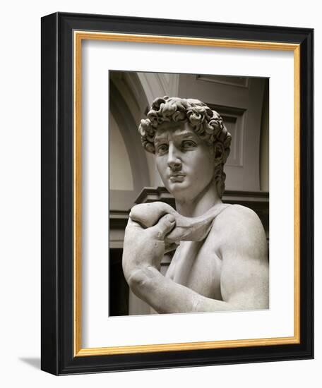 David, Detail-Michelangelo Buonarroti-Framed Giclee Print