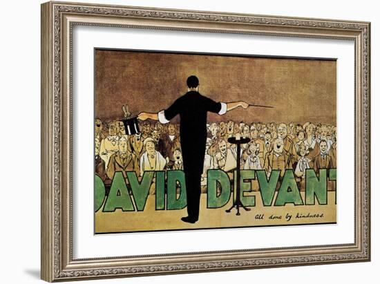 David Devant: Poster c1910-John Hassall-Framed Giclee Print