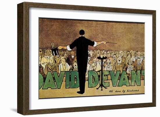 David Devant: Poster c1910-John Hassall-Framed Giclee Print