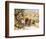 David, Fleeing from Jerusalem, Is Cursed by Shimei-William Brassey Hole-Framed Premium Giclee Print