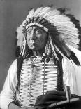 Red Cloud, Dakota Chief, Wearing a Headdress, 1880s-David Frances Barry-Premium Photographic Print