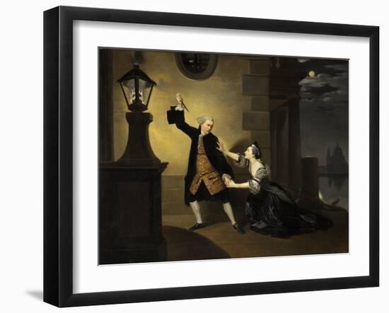 David Garrick as Jaffier and Susannah Cibber as Belvidera in ‘Venice Preserv’d’, c.1763-Johann Zoffany-Framed Giclee Print