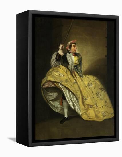 David Garrick as John Brute in the 'Provok'D Wife' by Vanbrugh, Drury Lane, 1763-Johann Zoffany-Framed Premier Image Canvas