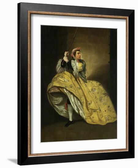 David Garrick as John Brute in the 'Provok'D Wife' by Vanbrugh, Drury Lane, 1763-Johann Zoffany-Framed Giclee Print