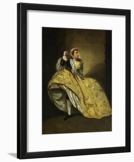 David Garrick as John Brute in the 'Provok'D Wife' by Vanbrugh, Drury Lane, 1763-Johann Zoffany-Framed Giclee Print