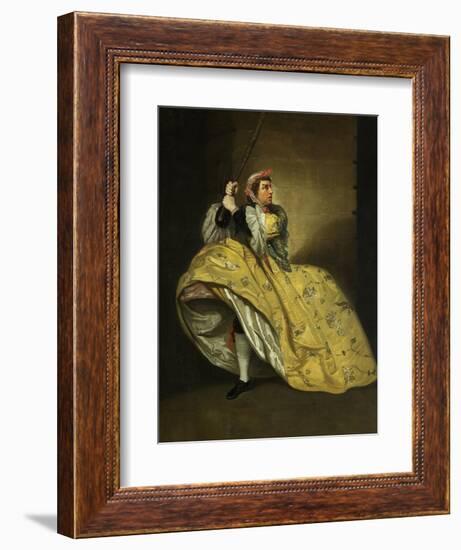 David Garrick as John Brute in the 'Provok'D Wife' by Vanbrugh, Drury Lane, 1763-Johann Zoffany-Framed Giclee Print