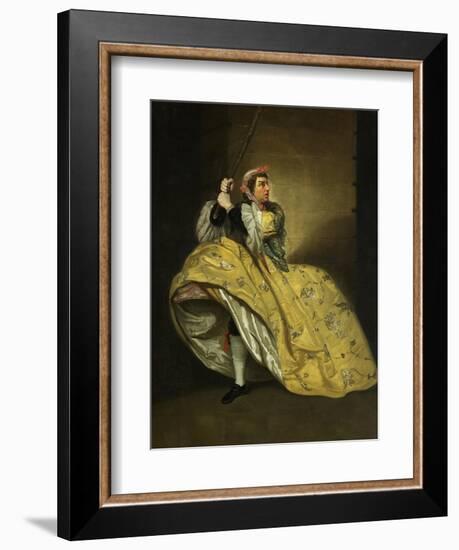 David Garrick as John Brute in the 'Provok'D Wife' by Vanbrugh, Drury Lane, 1763-Johann Zoffany-Framed Giclee Print