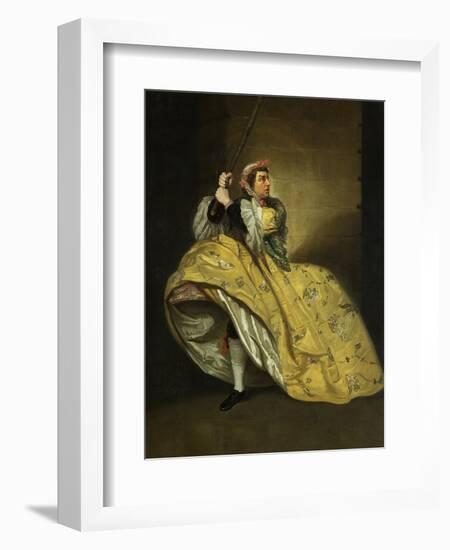 David Garrick as John Brute in the 'Provok'D Wife' by Vanbrugh, Drury Lane, 1763-Johann Zoffany-Framed Giclee Print