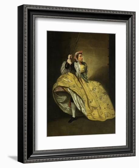 David Garrick as John Brute in the 'Provok'D Wife' by Vanbrugh, Drury Lane, 1763-Johann Zoffany-Framed Giclee Print