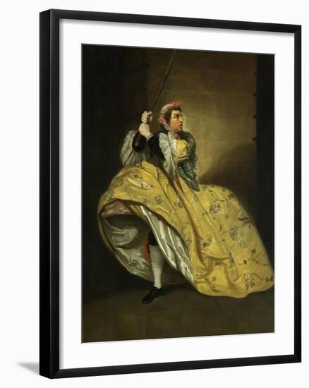 David Garrick as John Brute in the 'Provok'D Wife' by Vanbrugh, Drury Lane, 1763-Johann Zoffany-Framed Giclee Print