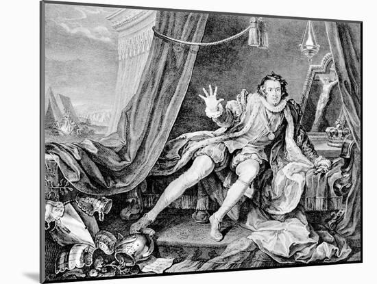 David Garrick as Richard Iii, 1746-William Hogarth-Mounted Giclee Print