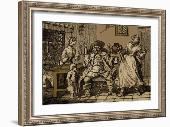 David Garrick-William Hogarth-Framed Giclee Print