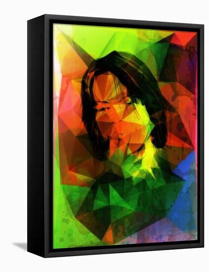 David Geometrized-null-Framed Stretched Canvas