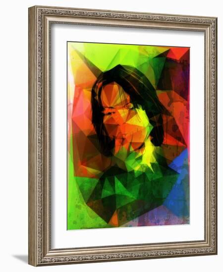 David Geometrized-null-Framed Art Print