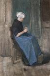 Kraut Making, C.1859 (Oil on Canvas)-David Gilmour Blythe-Giclee Print