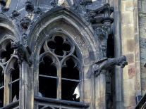 Castle Window and Gargoyle, Prague, Czech Republic-David Herbig-Photographic Print