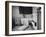 David Hoover Exploring World Outside His Bedroom Window-Allan Grant-Framed Photographic Print