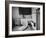 David Hoover Exploring World Outside His Bedroom Window-Allan Grant-Framed Photographic Print