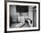 David Hoover Exploring World Outside His Bedroom Window-Allan Grant-Framed Photographic Print