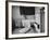 David Hoover Exploring World Outside His Bedroom Window-Allan Grant-Framed Photographic Print